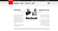 Desktop Screenshot of bertholdtypes.com